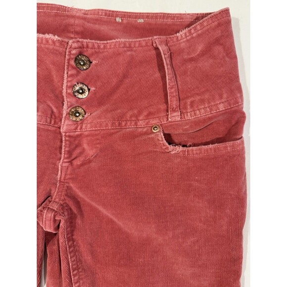 Vintage Y2K Bongo Jeans XTRA Low Rise Corduroy Flare Women 3 Short 90s Mean Girl - Picture 4 of 16